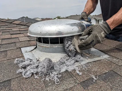 Cleaning Dryer Vent On Roof in Norwalk