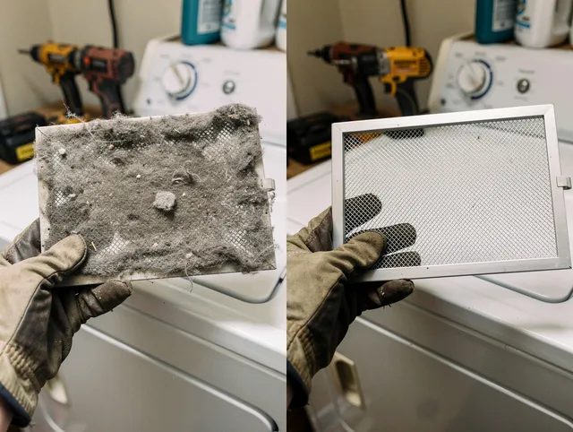 Professional lint trap cleaning by Norwalk Dryer Vent Cleaning in Norwalk